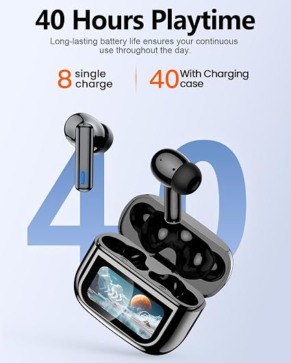 ZIUTY Wireless Earbuds, ANC ENC Noise Cancelling Ear Buds with Touch Screen